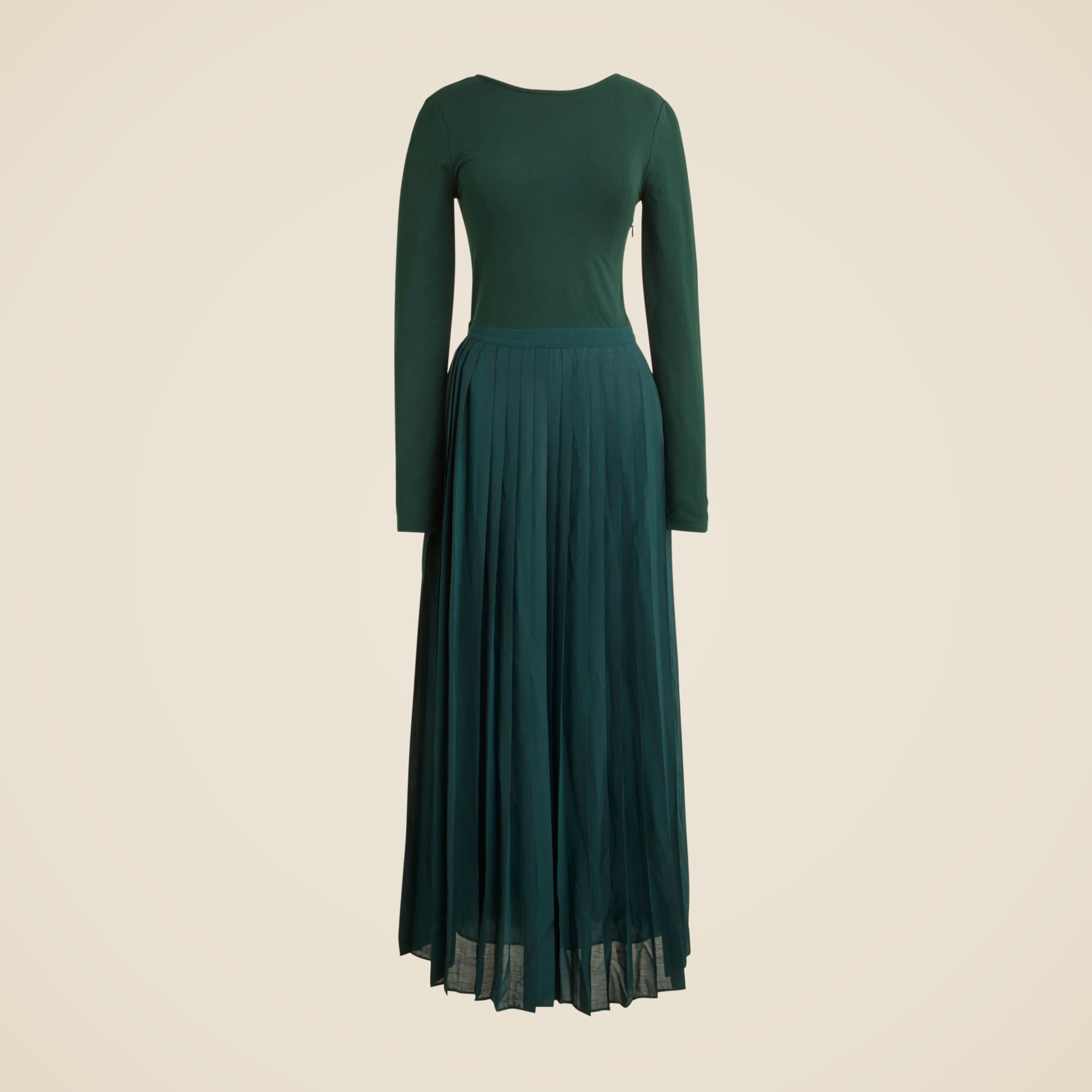 Pleated ballet dress in stretch cotton-blend - 6