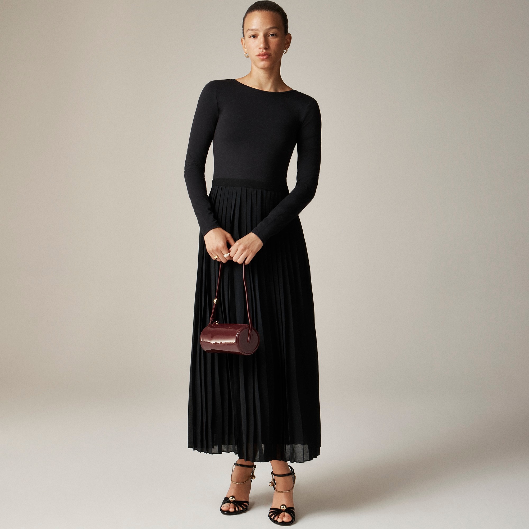 Pleated ballet dress in stretch cotton-blend - 2