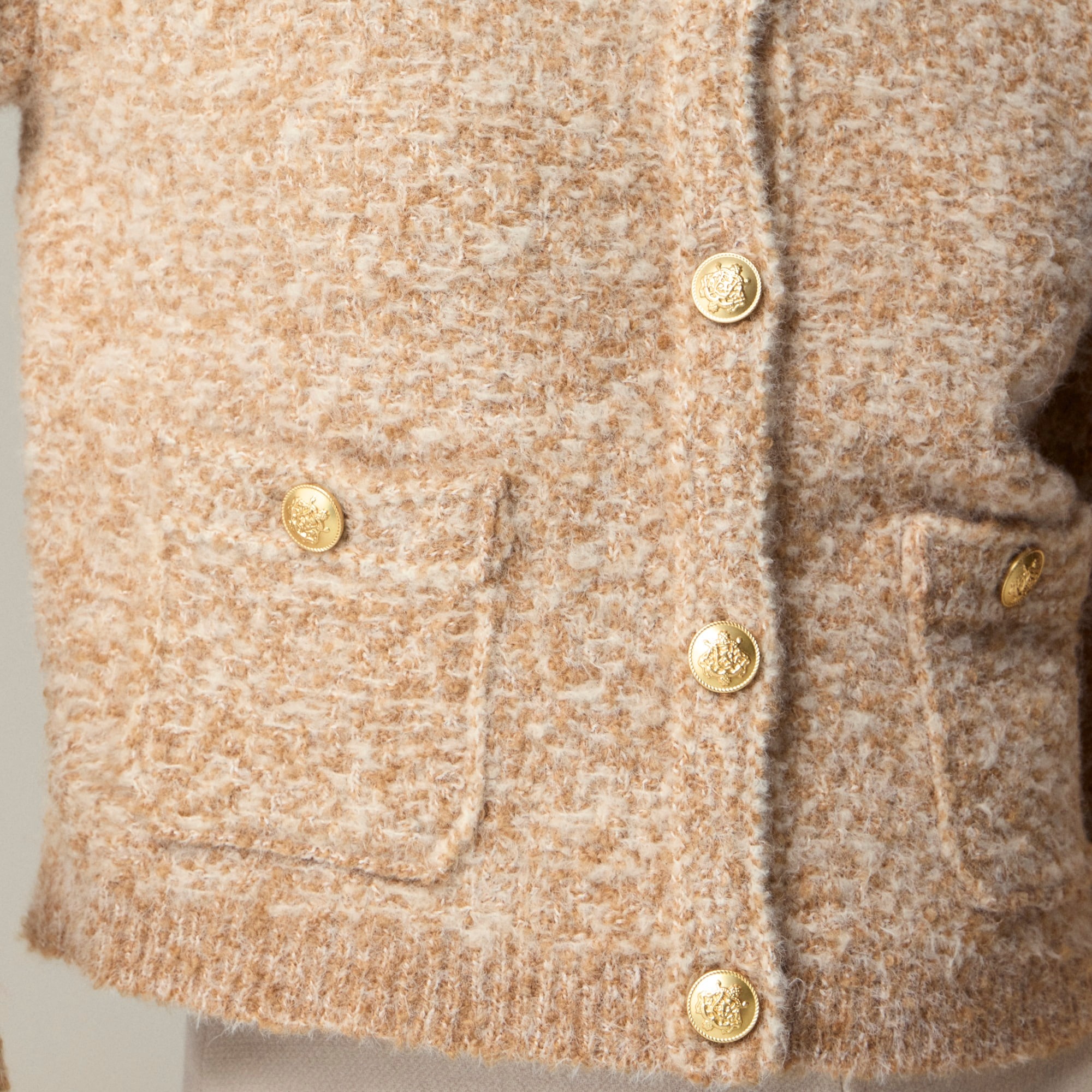 Sweater lady jacket in stretch wool blend - 2