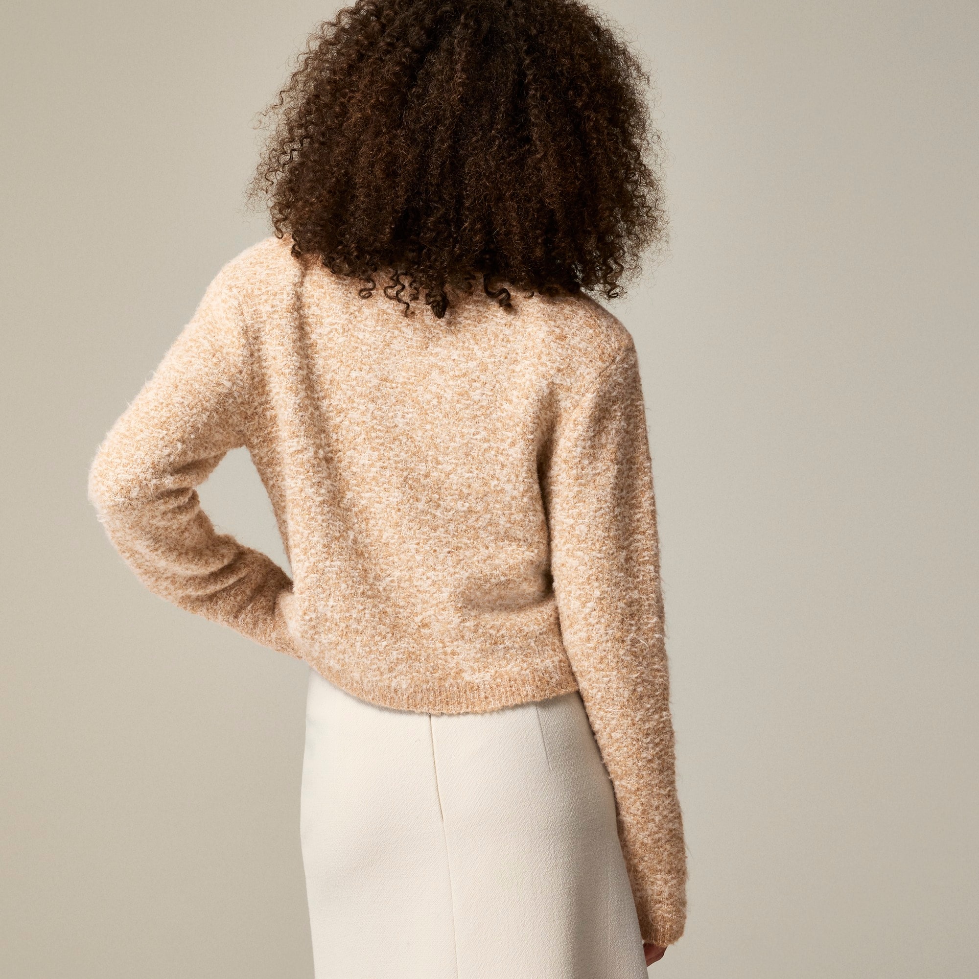 Sweater lady jacket in stretch wool blend - 3